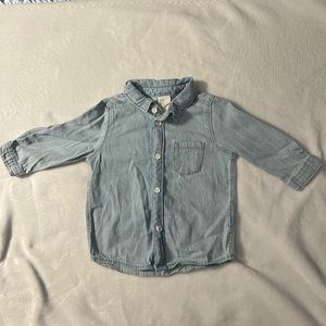 H&M baby boy denim shirt  3-6 months